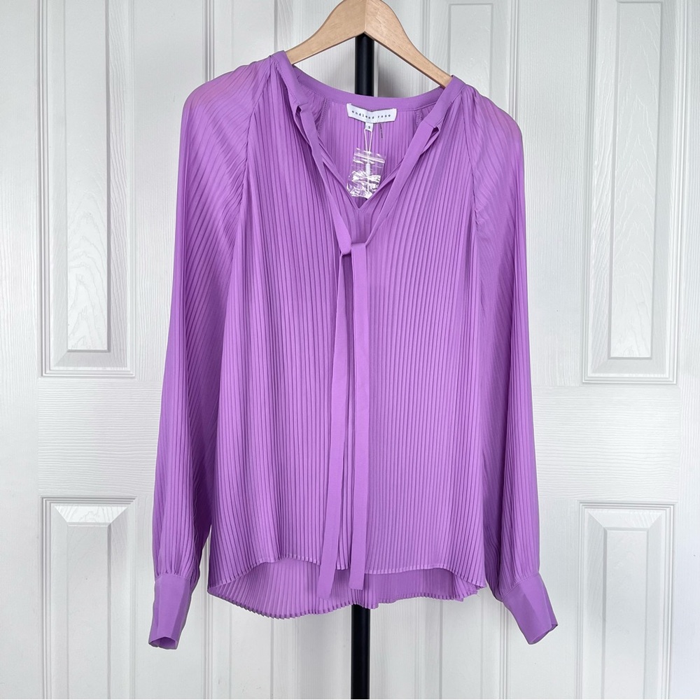 Endless Rose Pleated Tie Detail Blouse